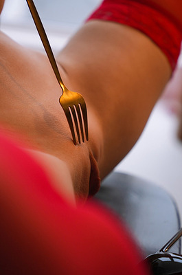 Toree | Brunette With Fake Boobs And Red Stockings - 03